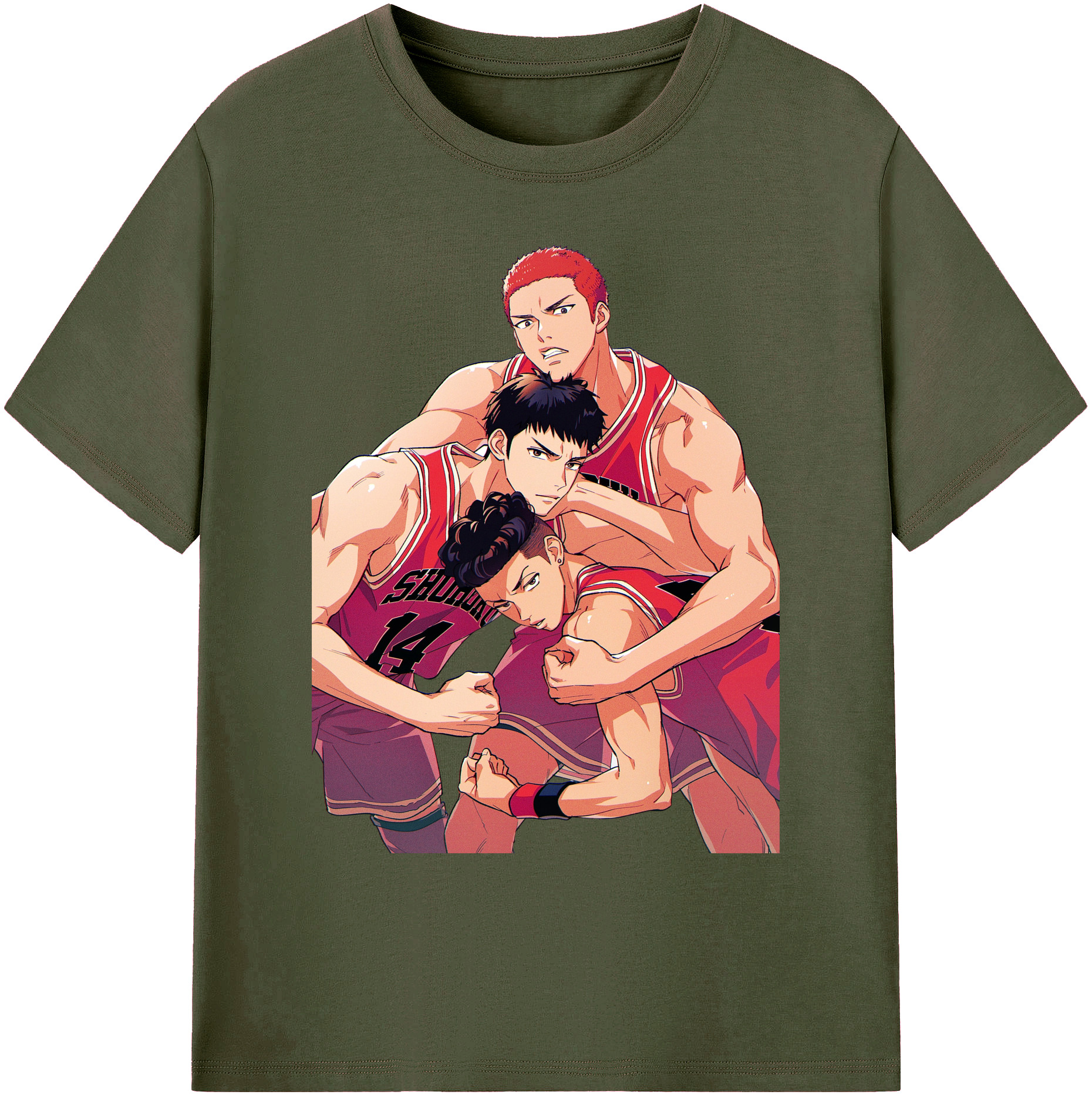 （画像用） SLAM DUNK／スラムダンク 綿100％ メンズ半袖Tシャツ｜肌触りやわらか＆通気性